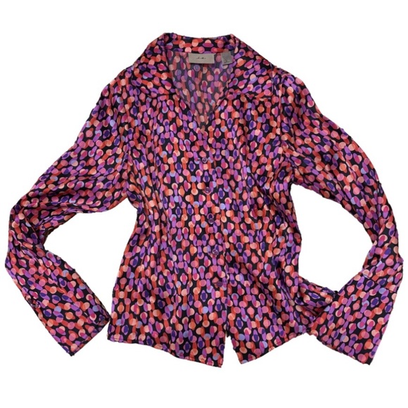 vintage 100% silk shirt by i.e. - Picture 1 of 4